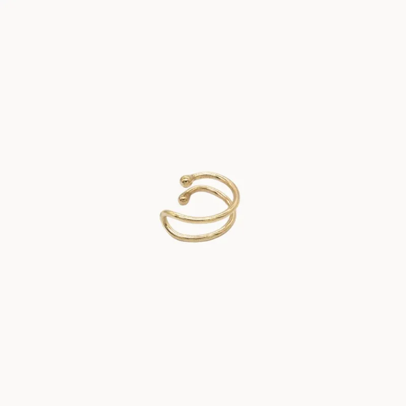 9ct Gold Faux Helix Cuff