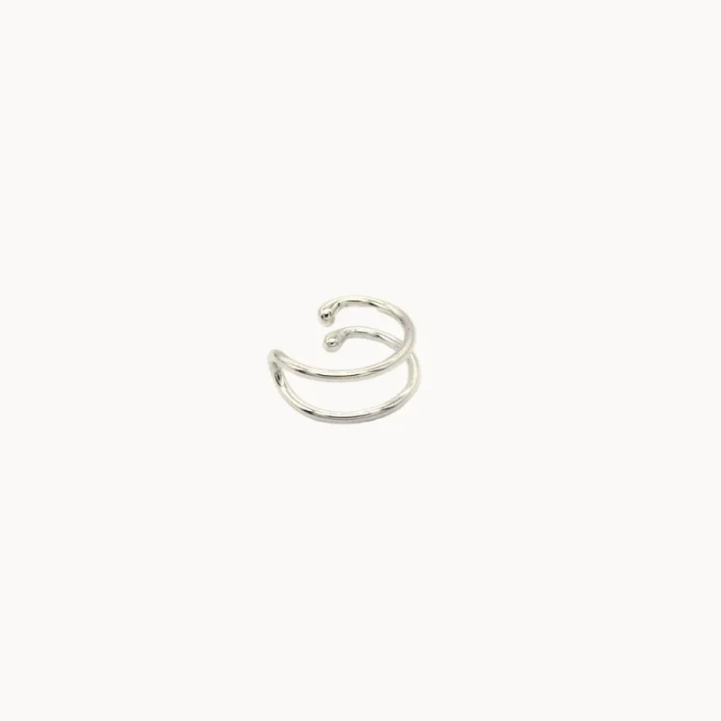 Silver Faux Helix Cuff