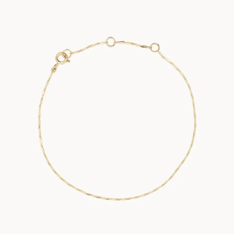 9ct Gold Hayseed Chain Bracelet