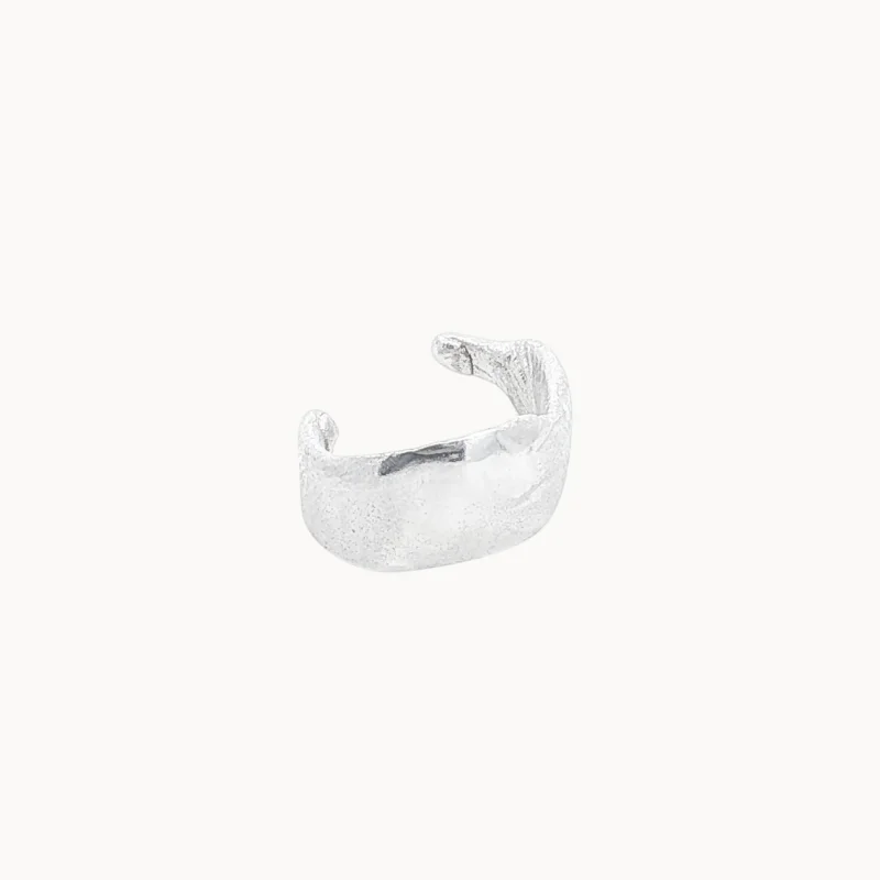 Silver Lucky Ear Cuff