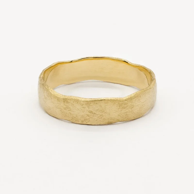 The Chunky Organic Rustic Wedding Ring