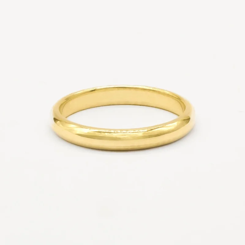 The Polished Wedding Ring – D Shape