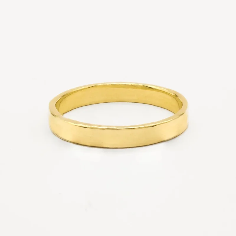 The Polished Wedding Ring – Flat