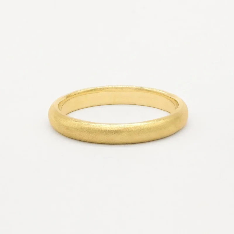The Satin Wedding Ring – D Shape