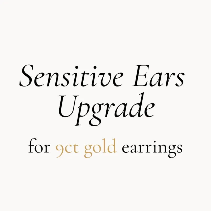 Sensitive Ears Upgrade – 18ct Gold Pins & Backs