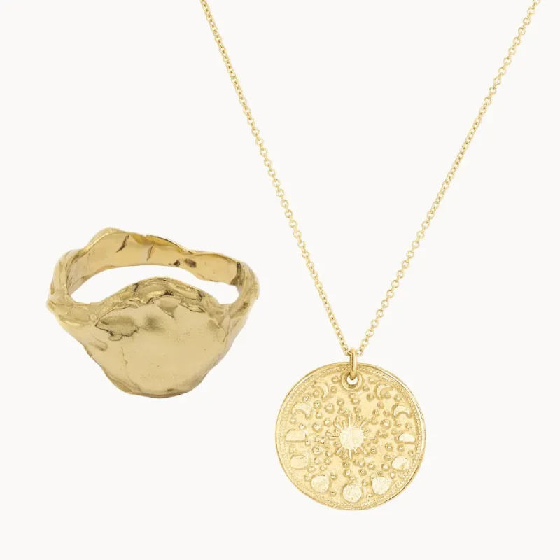 The Celestial Jewellery Set – Gold
