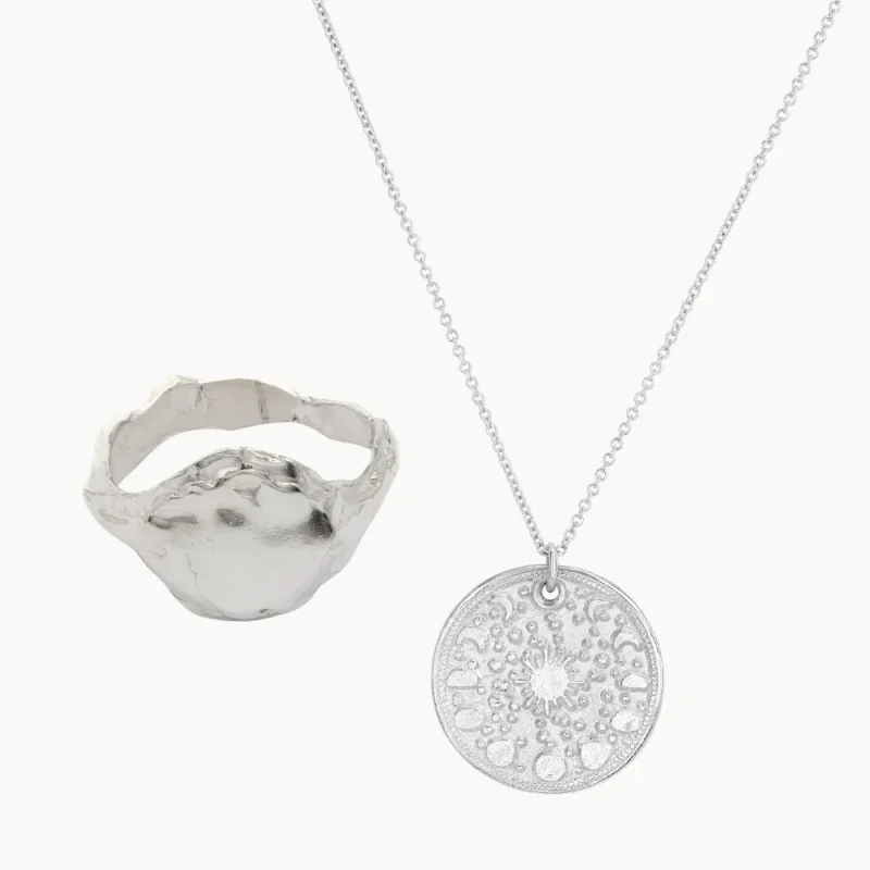 The Celestial Jewellery Set – Silver