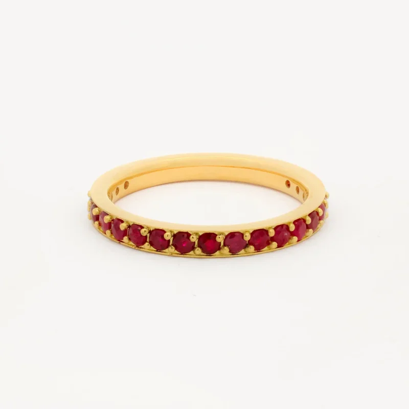 The 3/4 Ruby Eternity Wedding Ring
