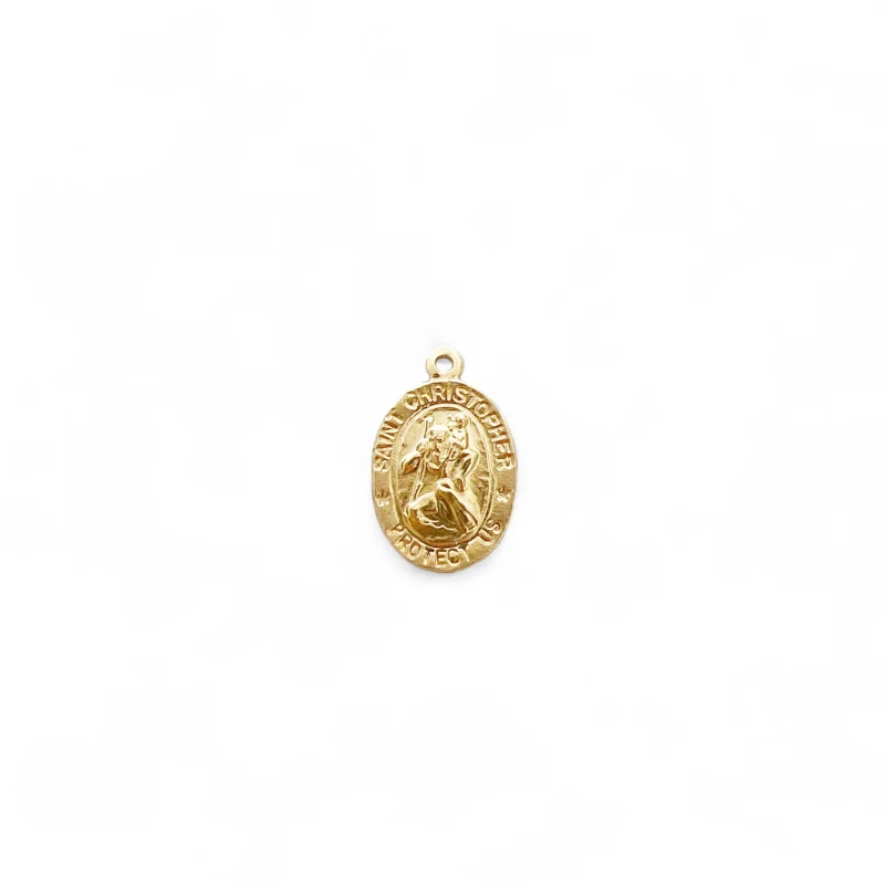 Small Oval St. Christopher Charm