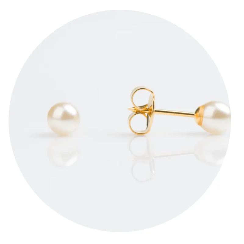 Studs *ONLY* / Gold Plated & Stainless Steel Piercing