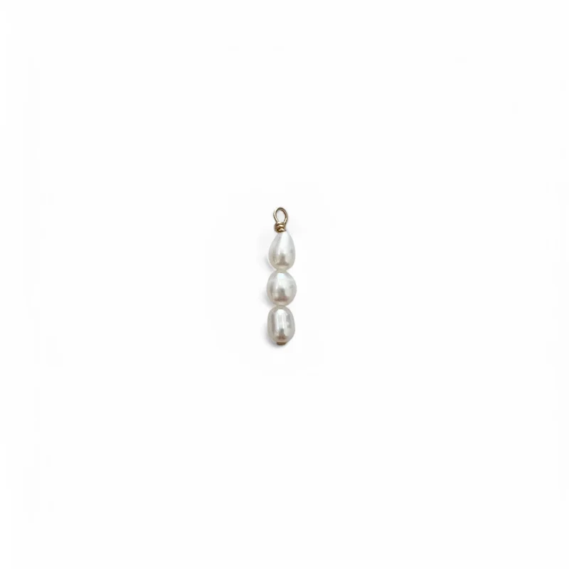 Triple Pearl Charm