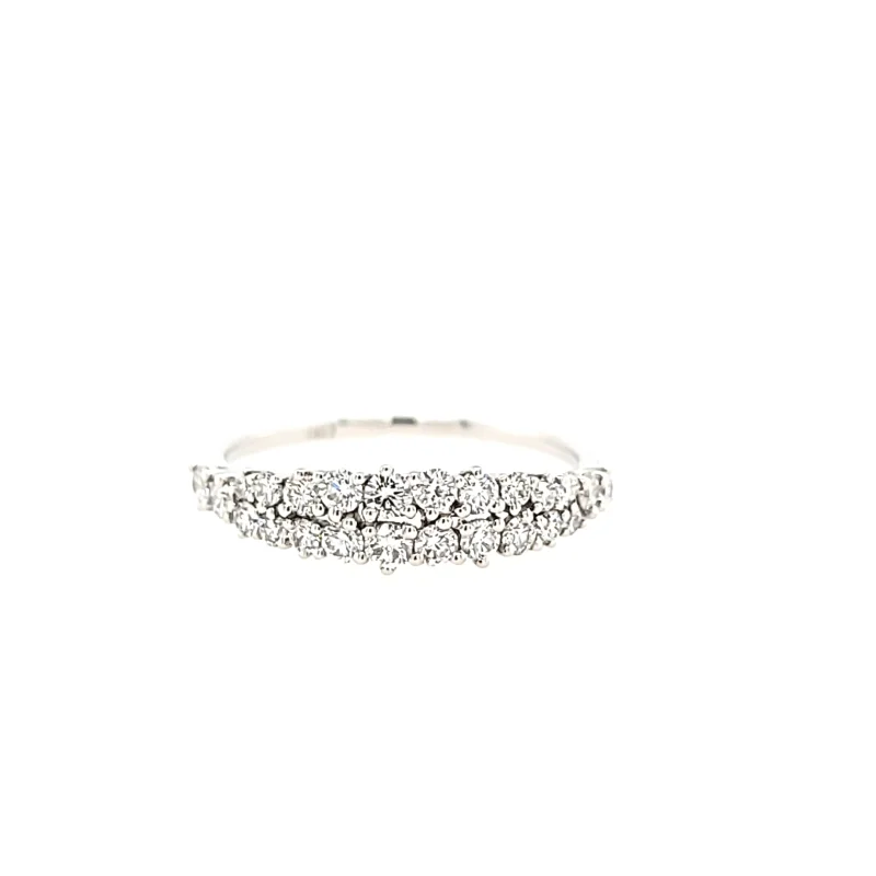 White Gold Peak Diamond Ring (I4178)