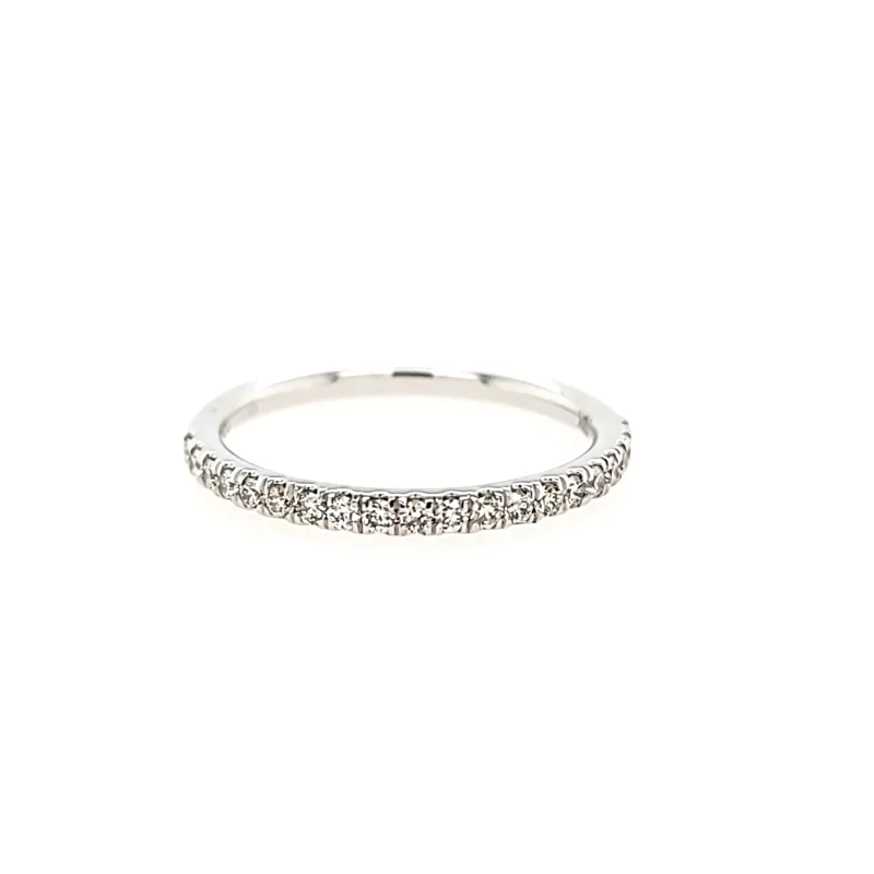 White Gold Diamond Stacker Band (I6801)