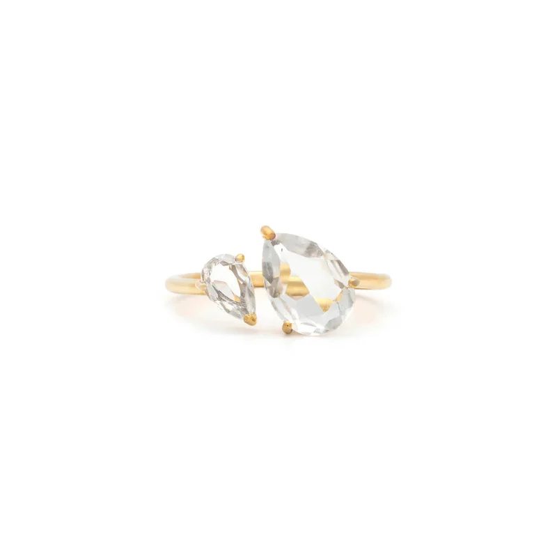 Toi Et Moi Ring | White Topaz